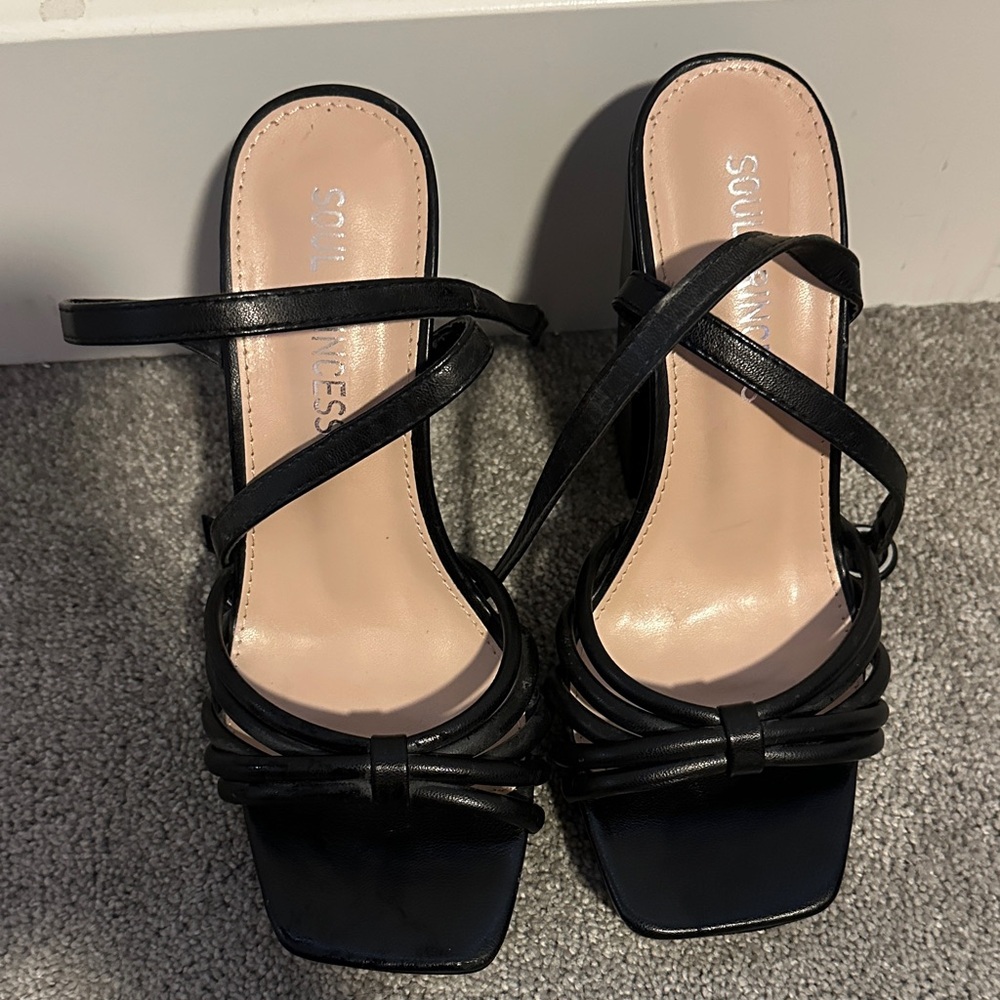 Primark Black Strappy Heels
